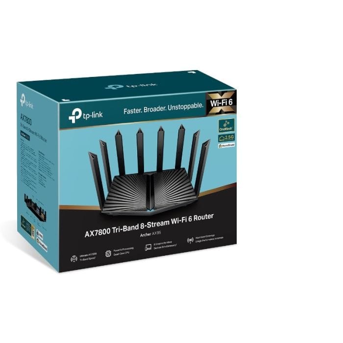 archer_ax95-5.jpg TP-LINK usmerjevalnik Archer AX95 AX7800 Tri Band Gigabit usmerjevalnik Wi-Fi 6 - slika 1