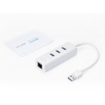 TP-LINK UE330 USB 3.0 3 portni HUB & RJ45 Gigabit Ethernet adapter - slika 2