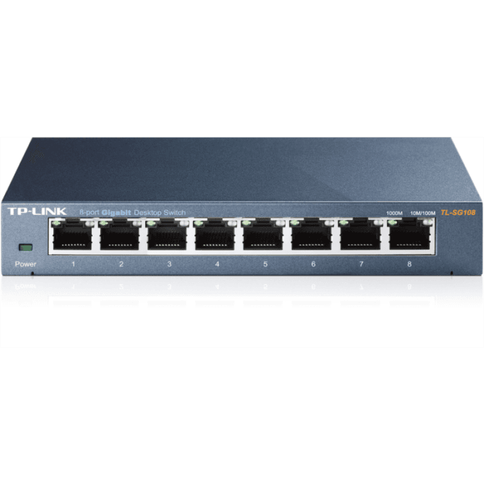 tplnc-tlsg108-4uLW6_1_2.png TP-LINK SG108 8 port Gigabit mrežno stikalo / switch - slika 1